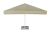 Parasol Aria 4x4m_lightEcru