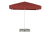 Parasol California 2,2x2,2m_red